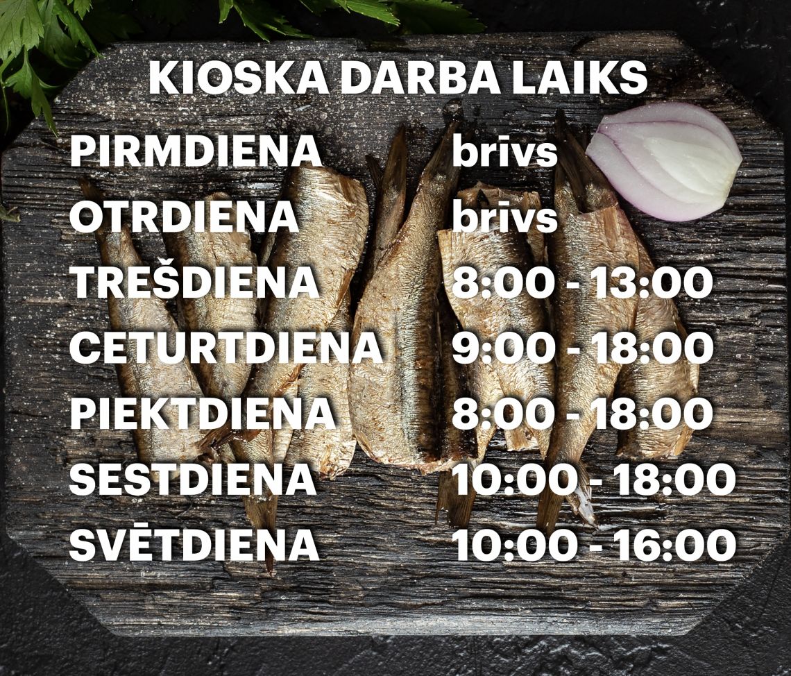 Kioska ziemas perioda darba laiks